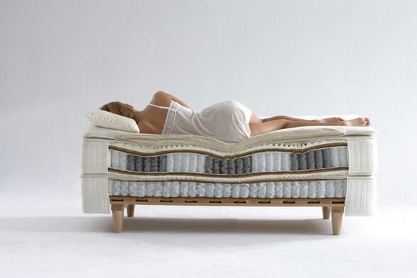 sleep on an orthopedic mattress with thoracic osteochondrosis