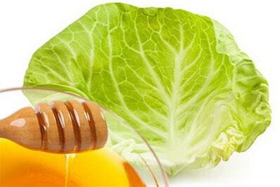 cabbage leaf with honey for hip osteoarthritis